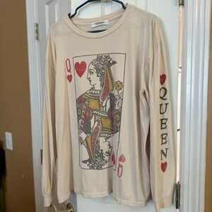 Free People Queen of Hearts Shirt
